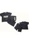 Podest Print Black Short Pant & Half Sleeve T-Shirt Set for Boys | Casual & Festive Wear - 2