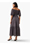Cassie Printed Off Shoulder Women Dress with Tie-Ups - 3