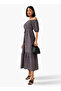 Cassie Printed Off Shoulder Women Dress with Tie-Ups - 2