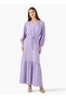 Textured Maxi Women Dress with Tie-Up Detail