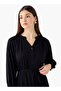 Textured Maxi Women Dress with Tie-Up Detail - 3