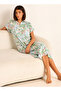 Night Dress Short Sleeves Assorted Print Viscose - Set of 2 - 3
