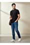 Men Short Sleeve Badge Accent Polo T-shirt - 2