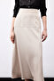 High Waist Satin Skirt - Mink - 4