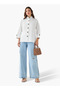 Cotton Oversized Shirt 3/4 Sleeves - 4