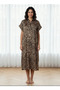 Night Dress Short Sleeve Animal Print - 2