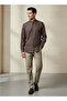 Men Regular Fit Mandarin Collar Long Sleeve Shirt - 2