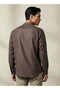 Men Regular Fit Mandarin Collar Long Sleeve Shirt - 3