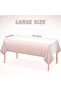 عبوتان من مفارش المائدة البلاستيكية المستطيلة للاستخدام مرة واحدة، مصنوعة من البولي إيثيلين، مناسبة لحفلات أعياد الميلاد، مقاس 137 × 274 سم - 2