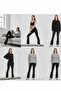 Women's Flared Diving Fabric Tightening Tights Vy2224 - 6