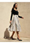 Midi A-line Skirt with Zip Closure - 2