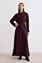 Modal Fabric A-Line Dress Plum - 4