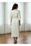 Adaraya Night Dress Short Sleeve With Belt - 3