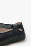 Teisla Women's Genuine Leather Casual Shoes - Black - 4