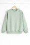 سويت شيرت نسائي من Mint Green 2 Thread O قصة فضفاضة Basic - 5