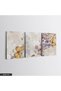 Butterfly and Flowers 3 Piece Canvas - Canvas Painting - 3
