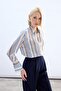 Colorful Striped Shirt - Baby Blue - 2