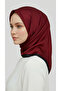 Plain Twill Polyester Scarf - Red - 2