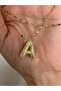 Letter'A' Lipchain Stone Necklace 53-cm - 2