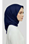 Plain Twill Polyester Scarf - Navy Blue - 3