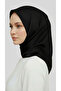 DÜZ TWİL POLYESTER EŞARP - SİYAH - 2