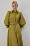 Crepe Shirt Dress with Belt - 2