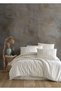 Puretouch Yarn-Dyed Natural Slub Duvet Cover Set Double Size 100% Cotton - 4