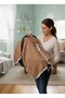 Braided Linen Stroller Cover - Green Color Pompom Baby Carrying Cover