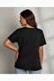 Women's V-Neck Floral Butterfly Printed T-Shirt Loose Oversized - 8