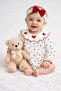 Heart Baby Girl Romper
