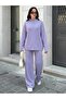 mock neck knit set