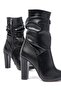 Zri̇n-4815 Premium Black High Thick Heeled Bellows Zippered Women's Boots - 5