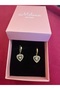 Milena Istanbul Zircon Stone Figured Hoop Earrings - 3