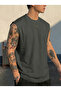 Men's Zero Sleeve Sports Sleeveless Plain T-Shirt