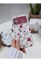 iPhone 11 Compatible Flexible Silicone Case with Camera Print and Mini Flower Design - 4