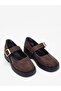 Brown Suede Mary Jane - 2