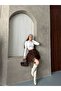 Women's Lace Detailed Belted Skirt with Shorts - 2