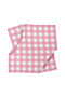Bird of Life Pink Check, Muslin Baby Blanket, 100X100 cm - 3