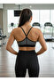 Astura Model Flexible Structure Women's Sports Bustier with Padding Inside Gray Color - 6