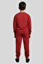 Boy's 23 Embossing Printed Sweatshirt and Jogger Set Tracksuit - 3