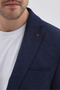 Sepica Men's Light Navy Blue Polyviscon Fabric Mono Collar Slim Fit Sports Blazer Jacket - 2