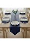 4+1 Piece Leather American Tablecloth+Runner Set (4 American Tablecloths -1 Runner)