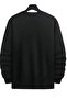 Men's Black Crew Neck Sweatshirt - 2