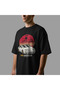 Nissan 300 Zx Japan Sun Oversized T-Shirt - 8