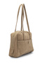 Suede Rocky Women's Shoulder Bag with Front Pocket Detail Mink - 2