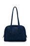 Suede Rocky Women's Shoulder Bag with Front Pocket Detail, Navy Blue - 3