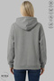 Women's Thick Winter Fabric Oversized Long Sleeve Unprinted Cotton Fleece-Lined Zipper Jacket - 2