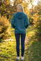 Women's Thick Winter Fabric Oversized Long Sleeve Unprinted Cotton Fleece-Lined Zipper Jacket - 4