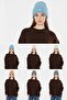 Unisex Hair Braid Patterned Knitwear Beanie - 2