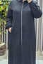 Women's Clothing Plus Size Hooded Soft Cashmere Full Length Coat - 7